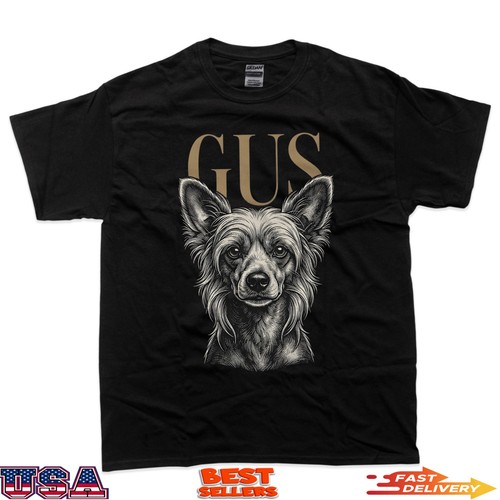 Gus chinese crested - dog, sketch